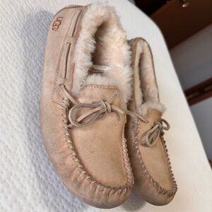 UGG Women's Tan Moccasin Slippers